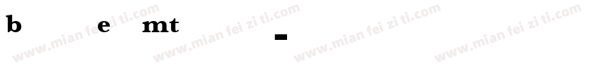 Bskvill Exp MT semibold字体转换